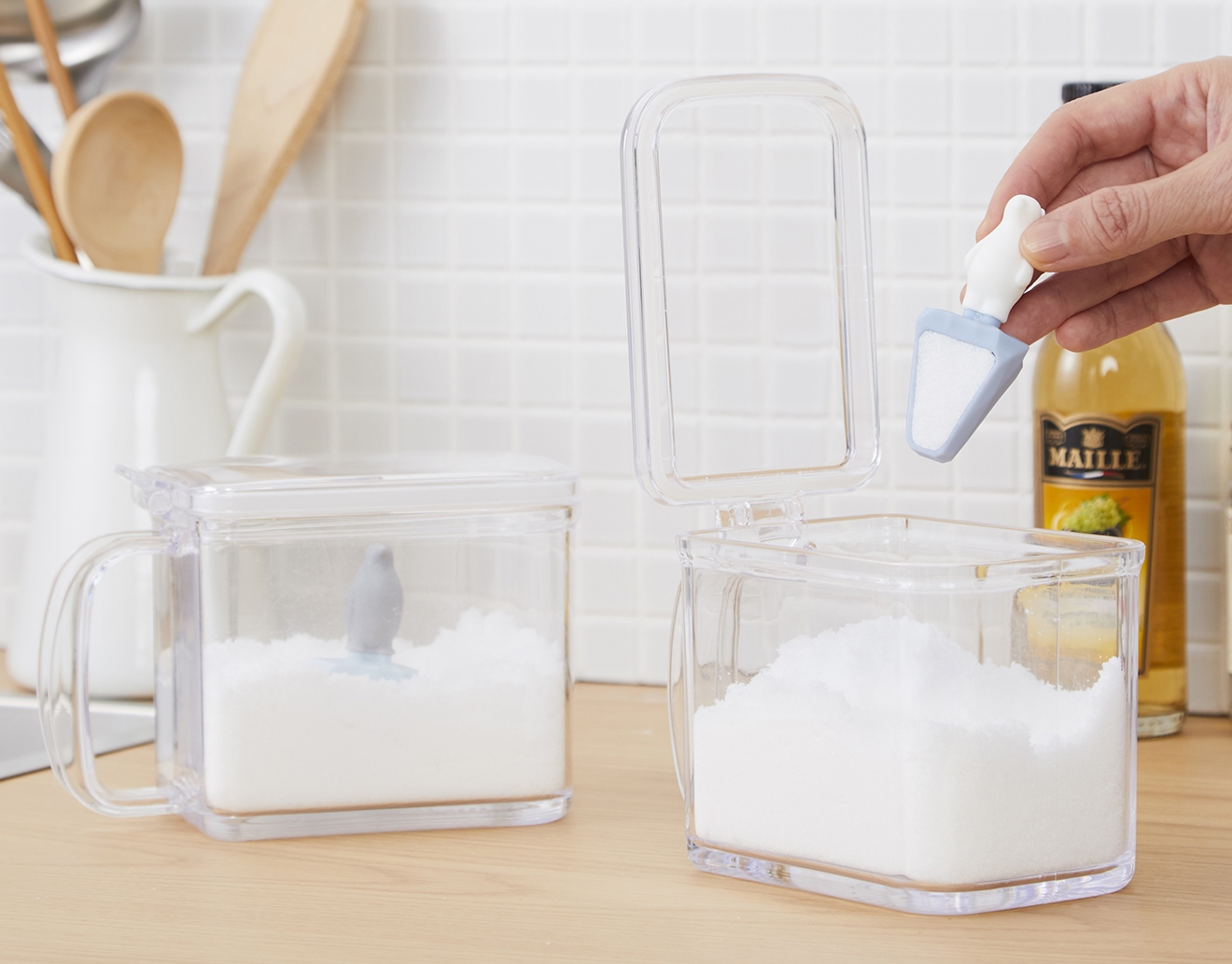 かわいいクマとペンギンがスタンバイ 必要な時にサッと量れる どうぶつ計量スプーン が新発売 株式会社マーナのプレスリリース