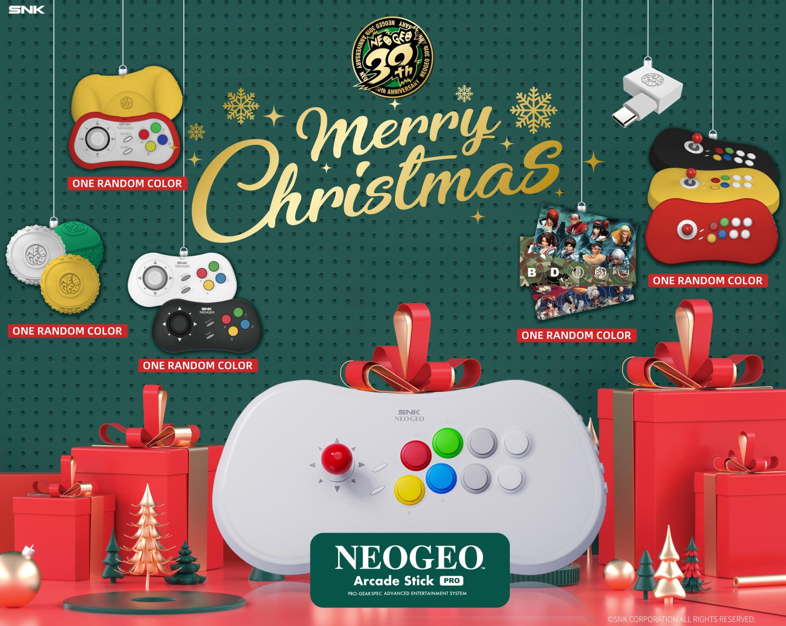NEOGEO arcade stickPRO クリスマス限定ver.三和カスタム-