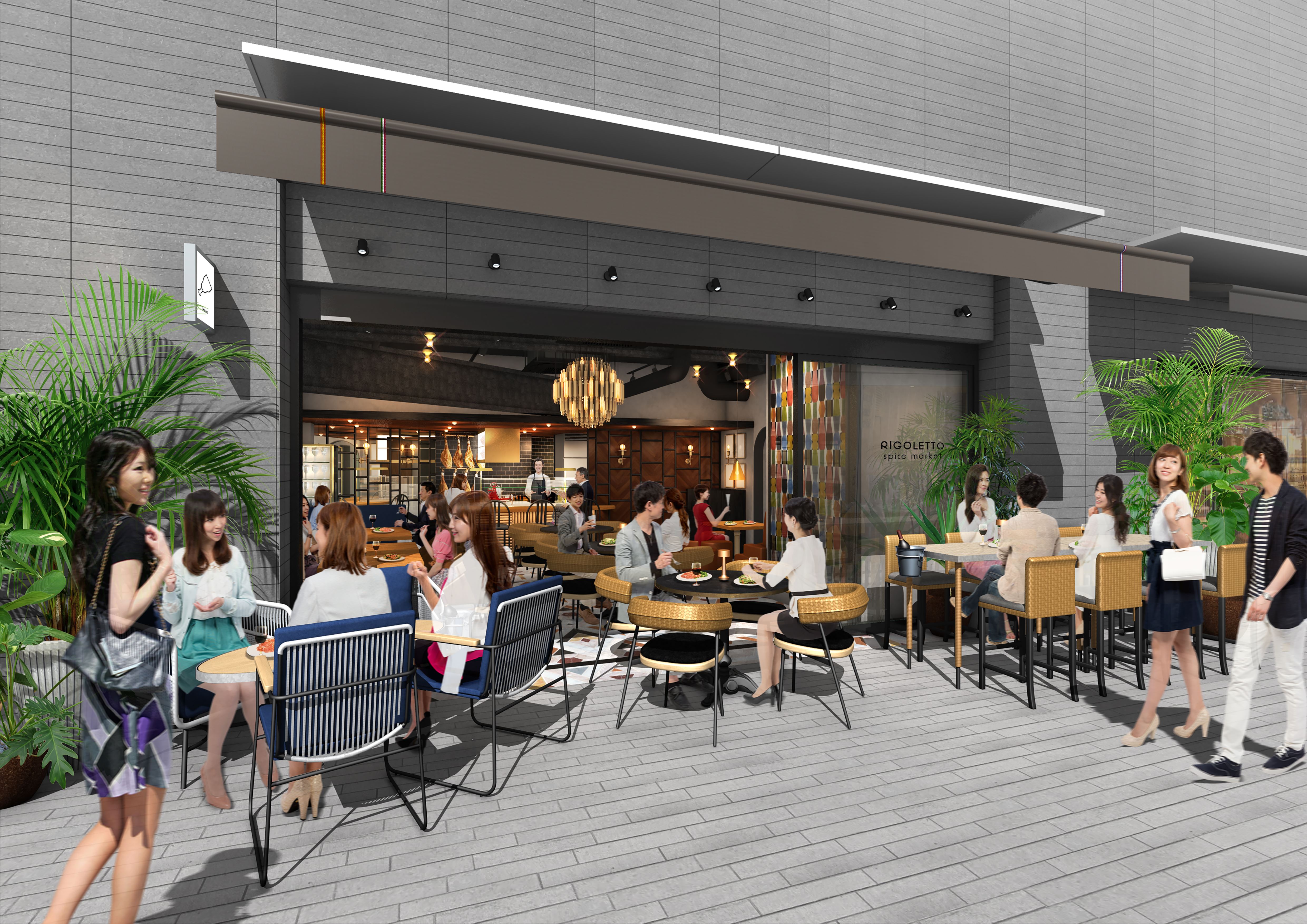 二子玉川ライズ S C Rigoletto Spice Market リゴレット スパイス マーケット 増床リニューアル 21年4月15日 木 11時オープン 株式会社ｈｕｇｅのプレスリリース