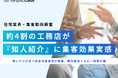 ＜工務店の集客チャネル調査2025＞約4割の工務店が『知人紹介』に集客効果実感