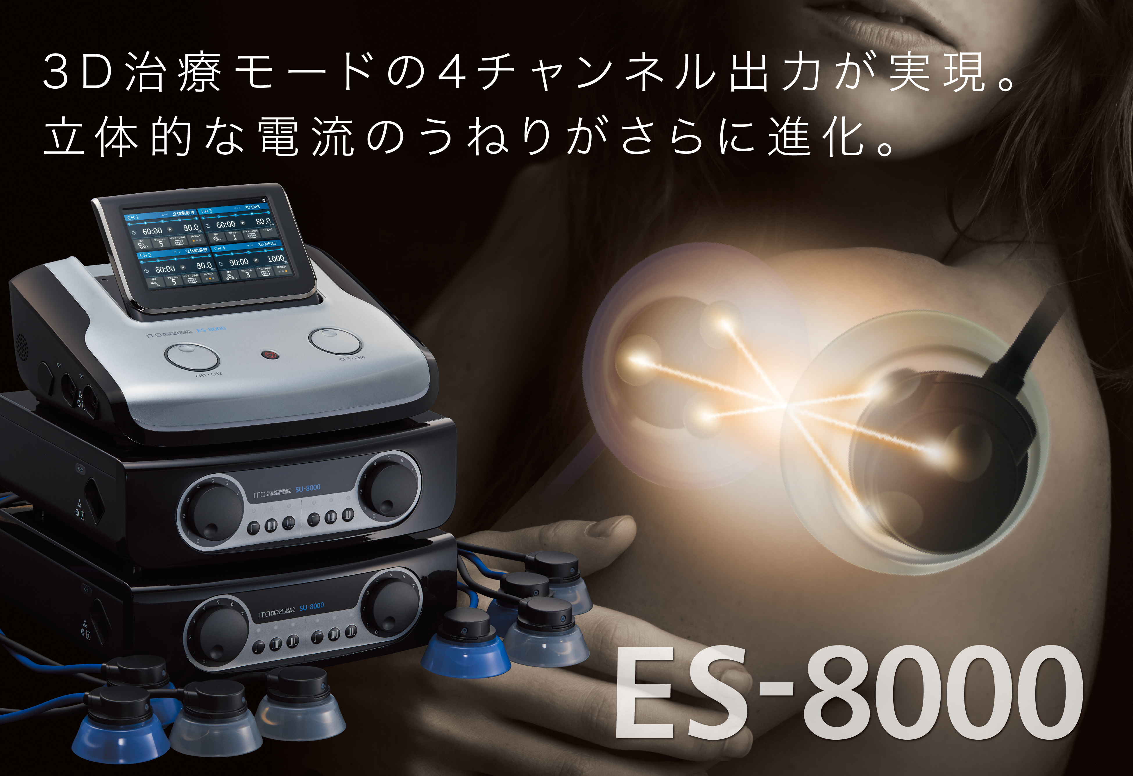 伊藤超短波、ESシリーズの最新機種となる干渉電流型低周波治療器 