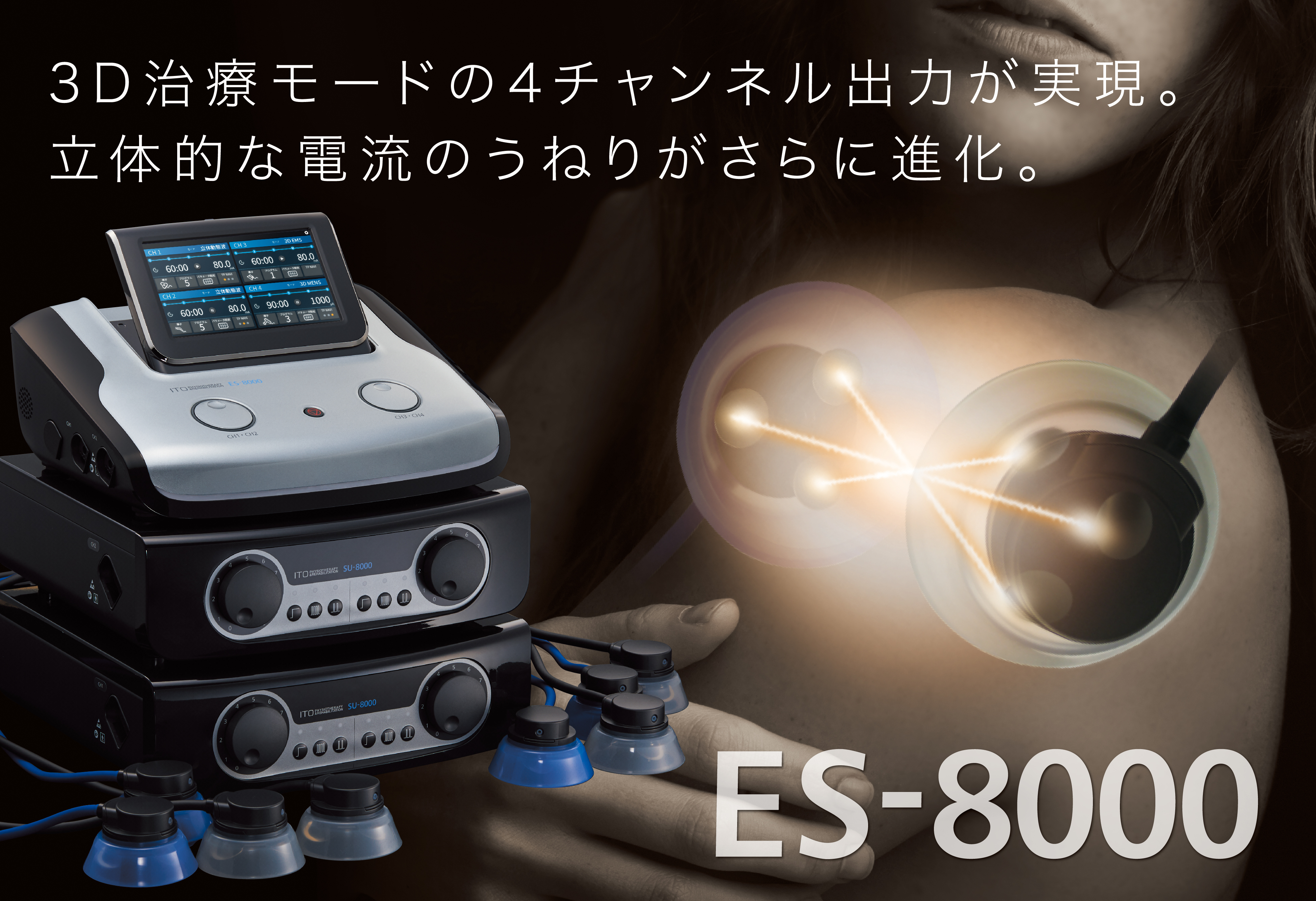 伊藤超短波、ESシリーズの最新機種となる干渉電流型低周波治療器