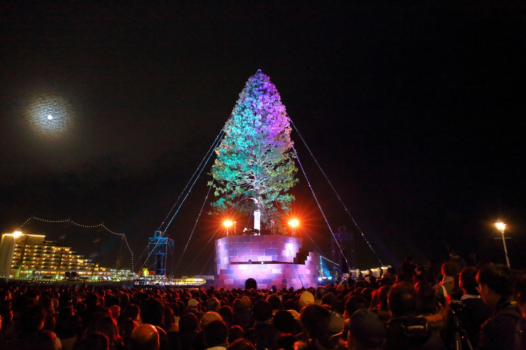 めざせ 世界一のクリスマスツリーproject 初日に三万人を超える大観衆が 主催のプラントハンター西畠清順らによるツリー 点灯 槇原敬之さんによるスペシャルライブを開催 そら植物園のプレスリリース