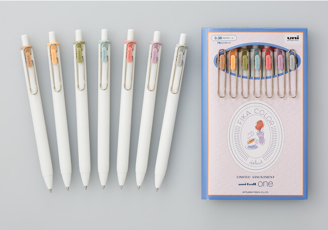 『ユニボール ワン フィーカカラー』 左から、カプチーノブラウン、マンゴーオレンジ、アボカドグリーン、ネモフィラブルー、 ポピーレッド、プラムパープル、セサミグレー、7色セット(限定) 『ユニボール ワン フィーカカラー』 左から、カプチーノブラウン、マンゴーオレンジ、アボカドグリーン、ネモフィラブルー、 ポピーレッド、プラムパープル、セサミグレー、7色セット(限定)
