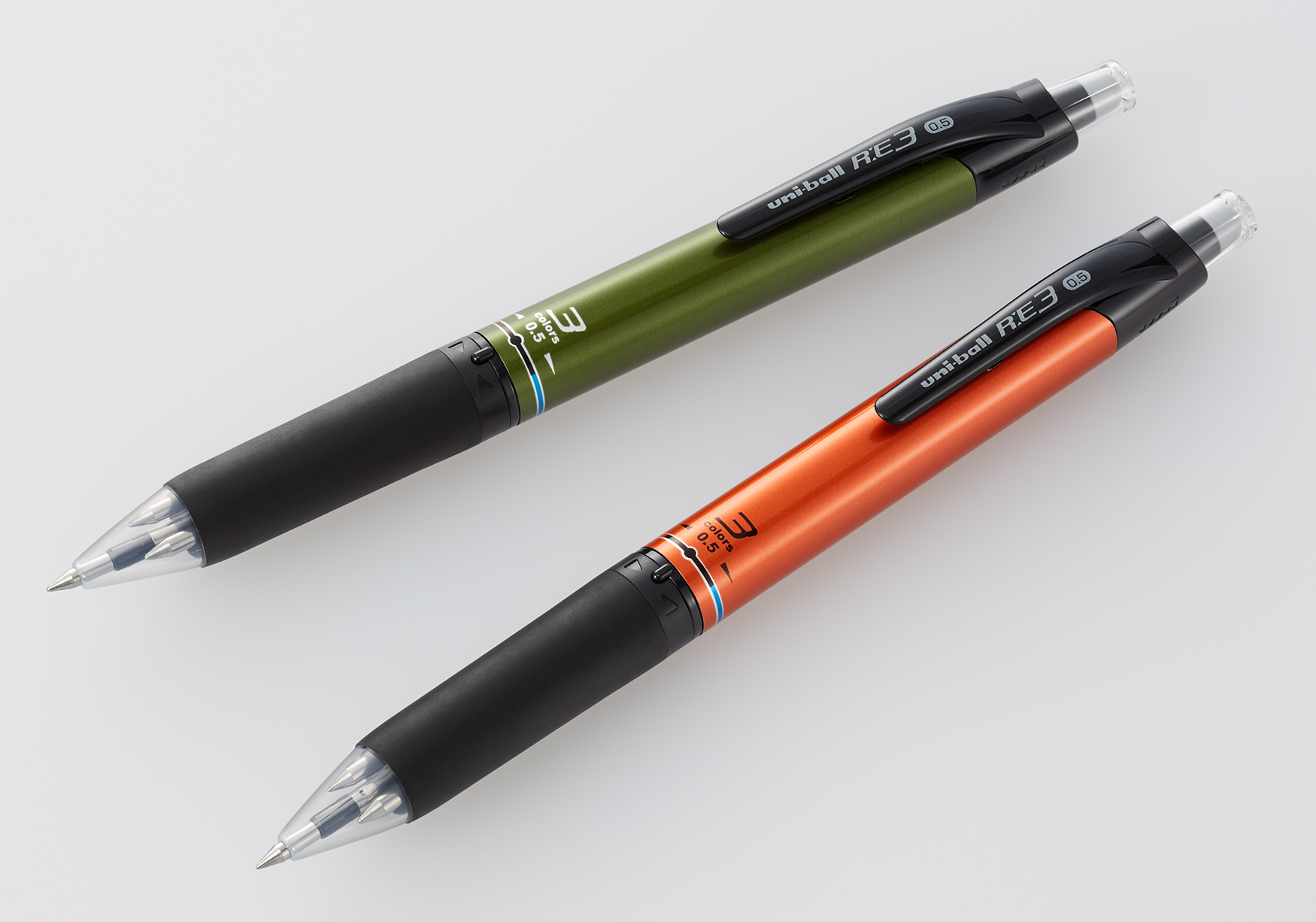 ノック （まとめ）三菱鉛筆 消せる3色ゲルインクボールペン ユニボール