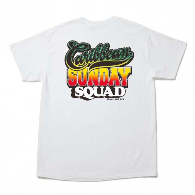 “Caribbean Sunday Squad Tee” back