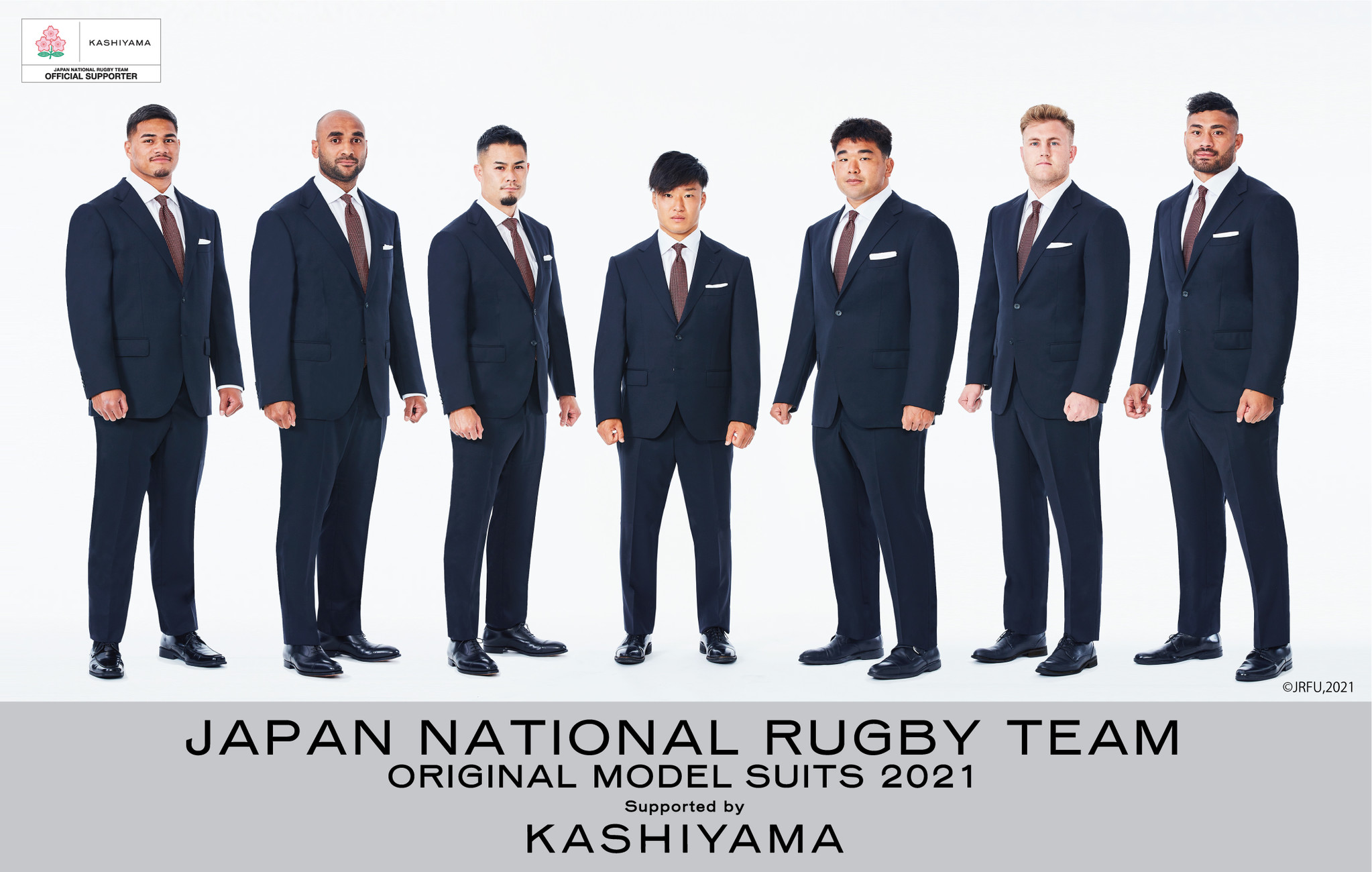 オーダーメイドブランド『KASHIYAMA』ラグビー日本代表にオリジナルモデルスーツを提供