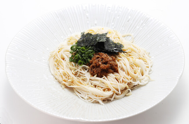 干し海老ジャンの混ぜそうめん(三輪そうめん) 干し海老ジャンの混ぜそうめん(三輪そうめん)