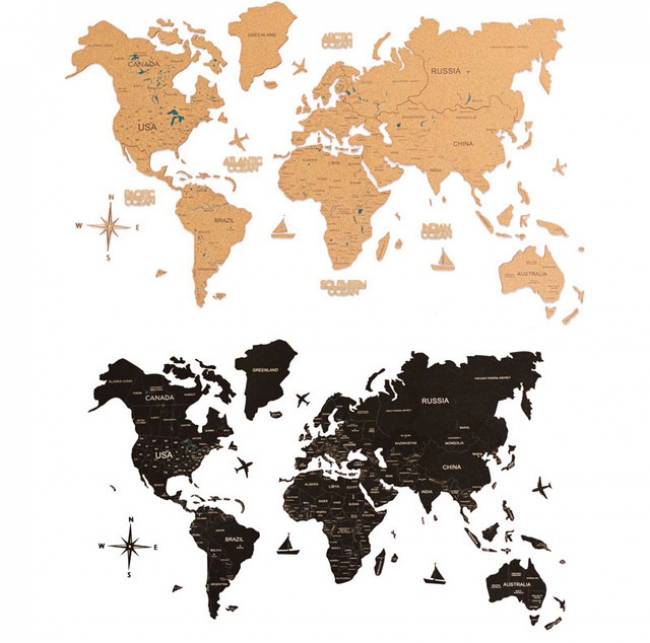 初日270万円達成 お部屋の中で旅しよう インテリア用壁掛けコルク製世界地図 Travel Cork World Map クラウドファンディング Makuakeで先行予約販売中 リベルタジャパンのプレスリリース