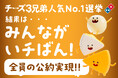 ドミノ・ピザ「チーズ3兄弟人気No.1選挙」結果発表!勝者はモッツァレラ・・・だけど、敗者なし!?チーズ3兄弟、全員“いチばん”宣言!全員の公約を実現!!~各公約実施は、2月17日(月)から~