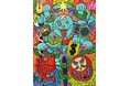 【伊勢丹新宿店 6階アートエディション】ピストジャム展~極彩奇天烈板絵図2025開催。5/7(水)~。慶應義塾大学出身&吉本ピン芸人の氏が生み出す異形のモノのパワー溢れる作品達は必見。