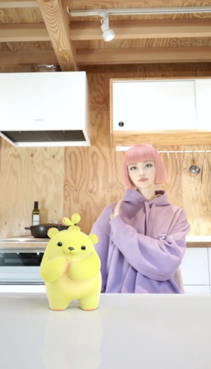 Tiktokで人気の癒し系キャラクター ドーロベア とバーチャルモデルの Imma が同じ空間でダンス Tiktok Douyin 中国 Instagramなどでコラボ動画配信開始 株式会社クオンのプレスリリース