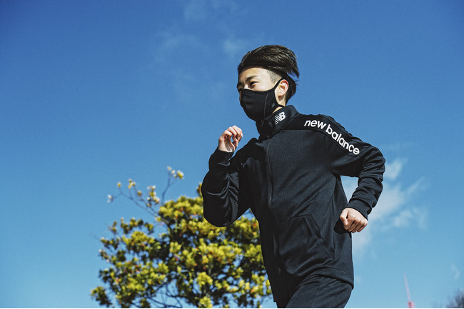 TeamNB神野大地選手　ACTIVE PERFORMANCE MASK着用