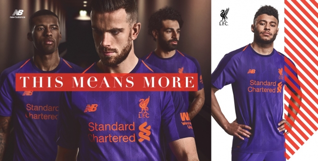 Liverpool Fc 18 19シーズン ディープバイオレットのカラーを配したawayユニフォームを発表 株式会社ニューバランス ジャパンのプレスリリース