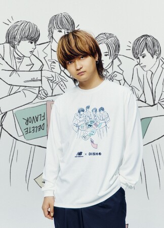 DISH//とコラボレーションしたニューバランスグラフィックTシャツ DISH//とコラボレーションしたニューバランスグラフィックTシャツ