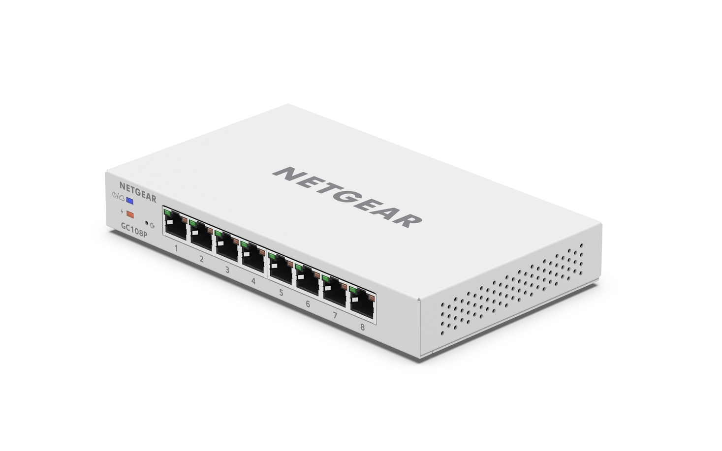 NETGEAR 10-Port Gigabit Ethernet Smart Managed Pro PoE Switch with Insight Cloud Management 2 x 1G SFP GC510PP Desktop/Rackmount - with 8 x PoE+ @ 195W 