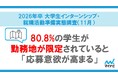 「マイナビ 2026年卒 大学生インターンシップ・就職活動準備実態調査(11月)」を発表