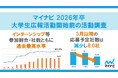 「マイナビ 2026年卒 大学生広報活動開始前の活動調査」を発表