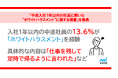 「中途入社1年以内の社員に聞いた“ホワイトハラスメント”に関する調査」を発表