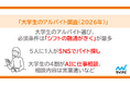 マイナビ「大学生のアルバイト調査（2026年）」を発表