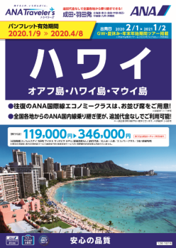 ANAトラベラーズ　　2020年度上期海外旅行商品　　発売情報２.