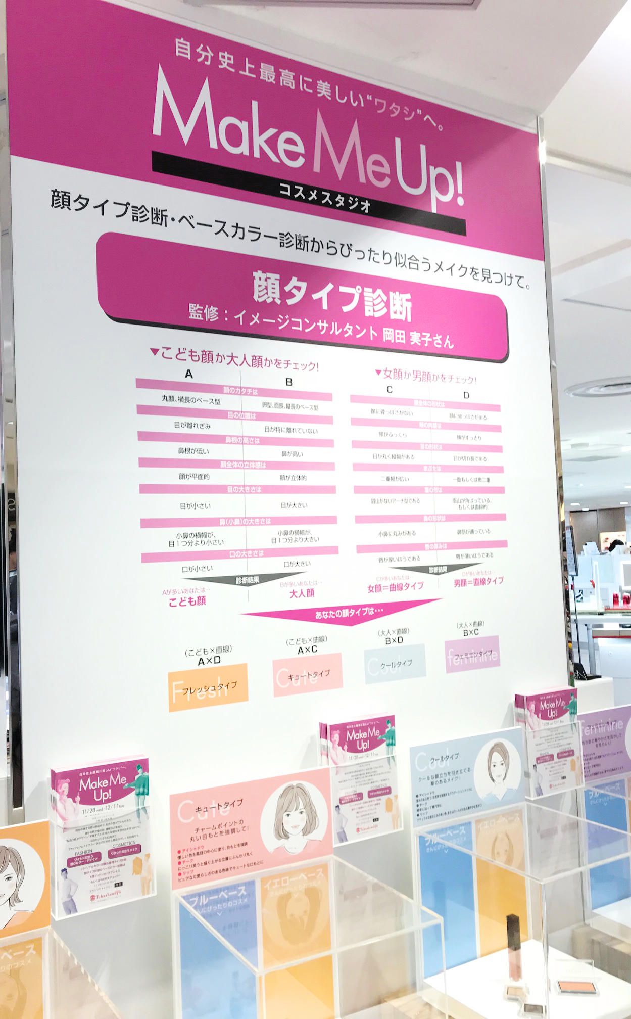 大阪タカシマヤで今話題の 顔タイプ診断 が受けられる 一般社団法人日本顔タイプ診断協会のプレスリリース