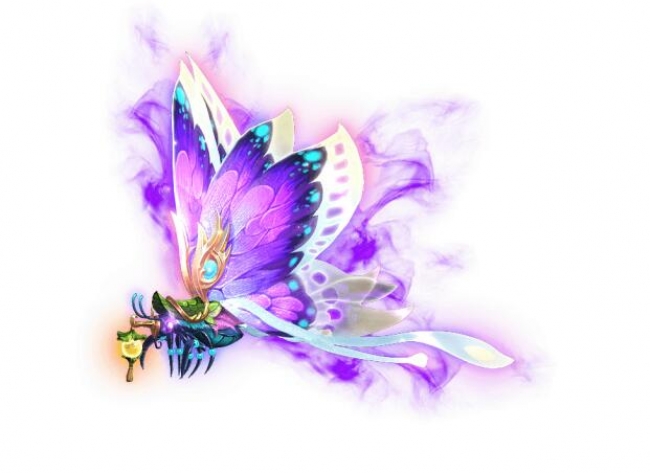 紫翼の光蝶