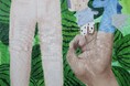 絵画と単語帳を組み合わせたインスタレーションを展開