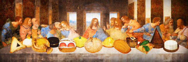レオナルド・ダ・ヴィンチの「最後の晩餐」をモチーフにした『サパー（Supper）』