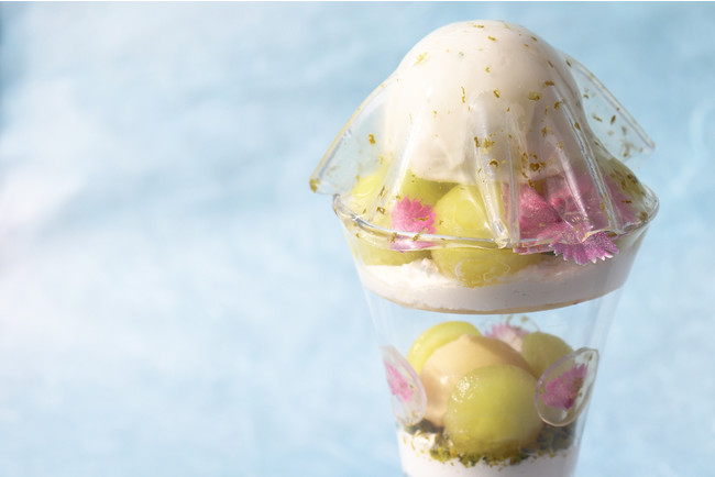 シースルーメロンパフェ アップイメージ