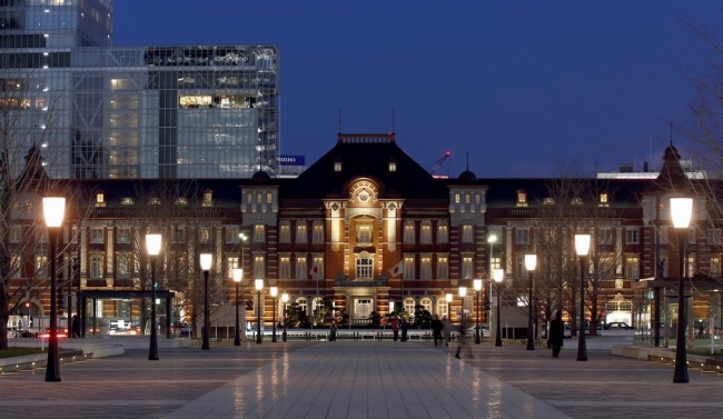 東京ステーションホテルが位置する東京駅丸の内駅舎