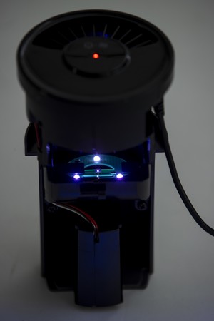 UV-LEDの発光の様子