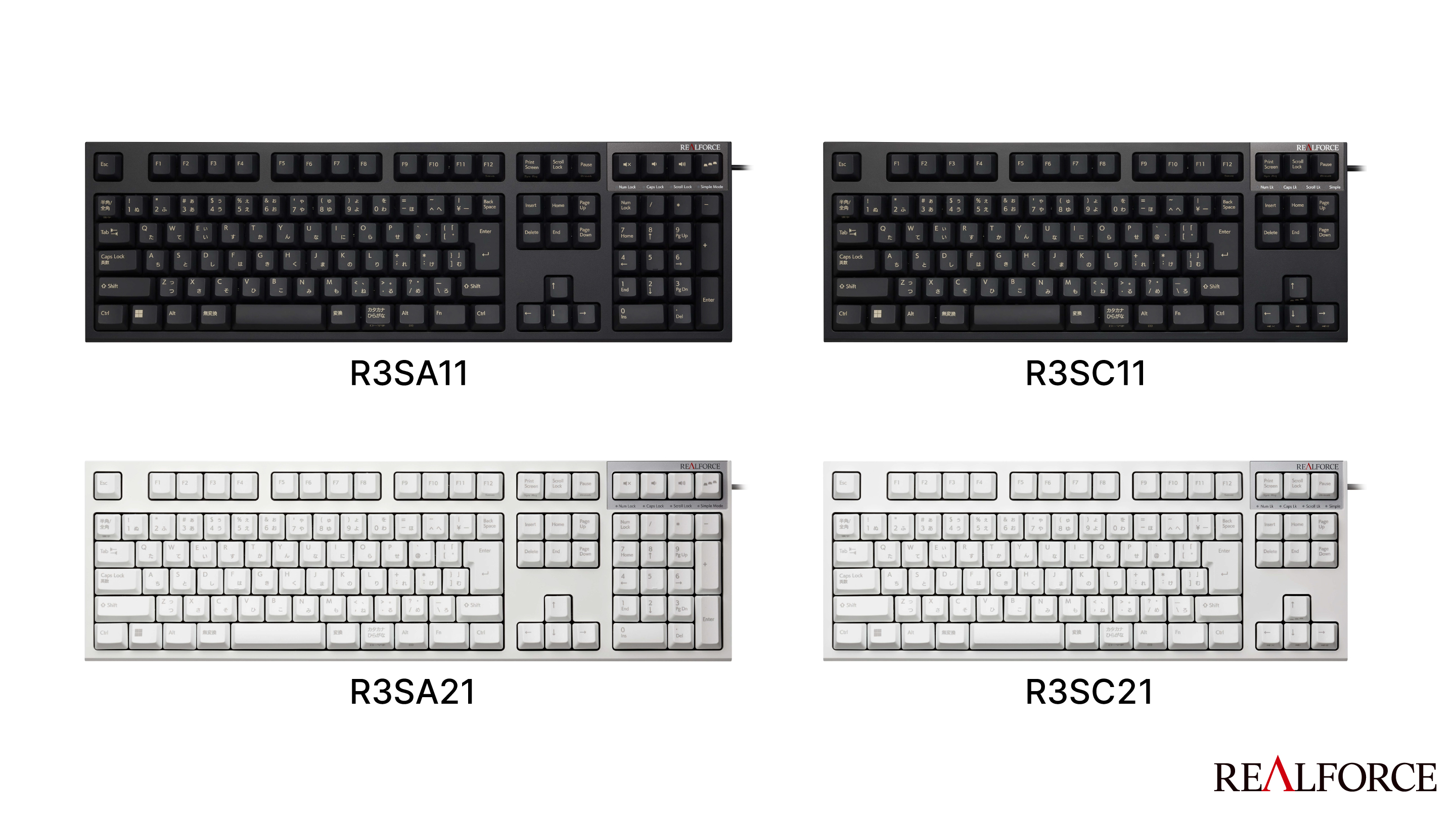 東プレ、「REALFORCE R3Sキーボード」USBモデル12製品を発売｜東プレ