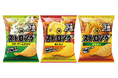【濃いも旨いもストロング！】パワーアップした“濃厚×刺激”で、一口でガツンと気分弾けるポテトチップスへ！味付け量3倍厚切りＶカット 「湖池屋ストロング」がフルリニューアル