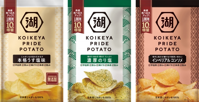 湖池屋プライドでもっと旨くフライ 二代目 Koikeya Pride Potato 老舗の魂を受け継ぐ Next Generations リニューアルと同時に１０ 増量ｃｐを実施 湖池屋のプレスリリース