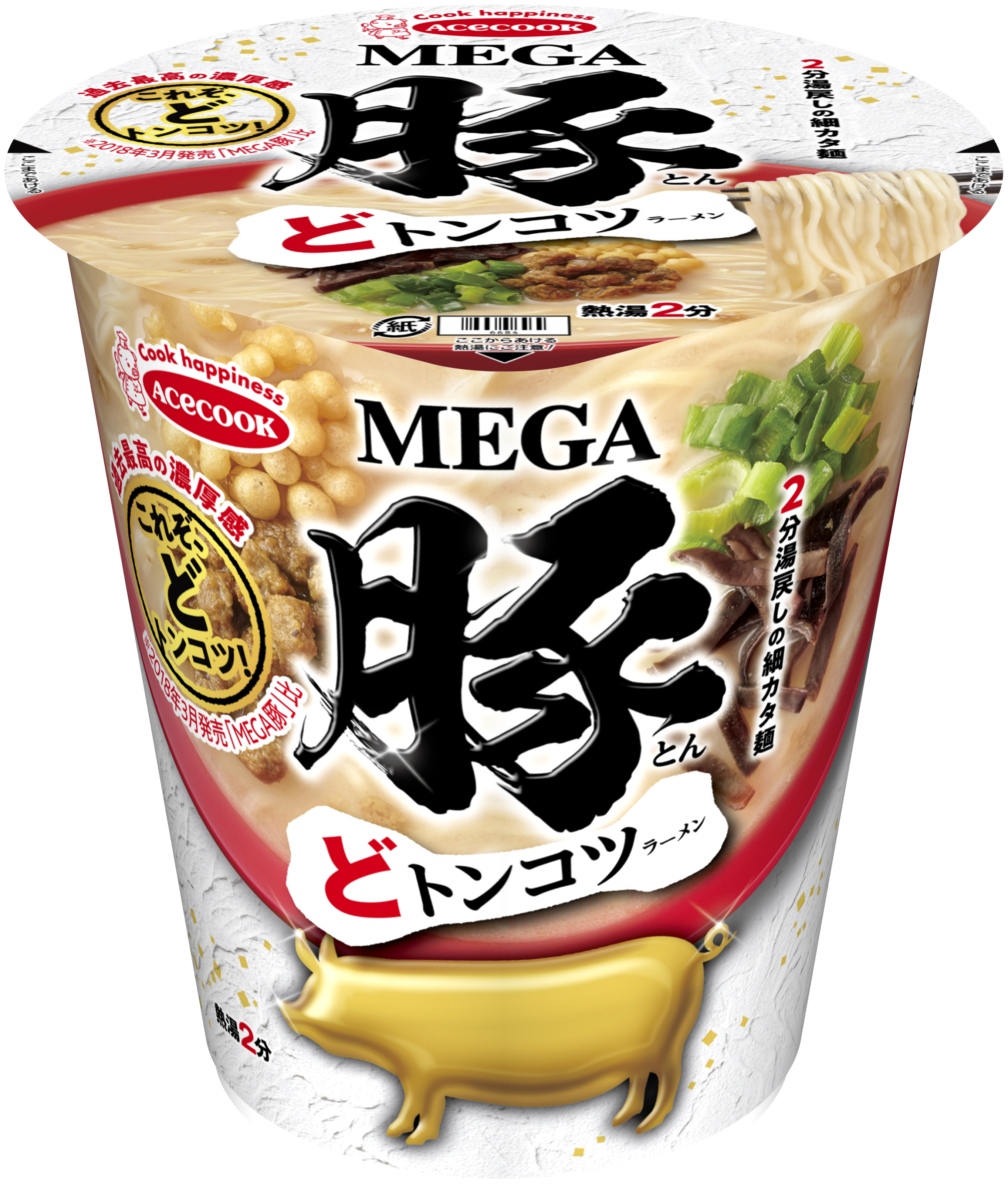 Mega豚 どトンコツラーメン 新発売 エースコック株式会社のプレスリリース