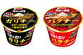スーパーカップ1.5倍 ガリチー カレーうどん/バタチー 味噌チゲラーメン 新発売