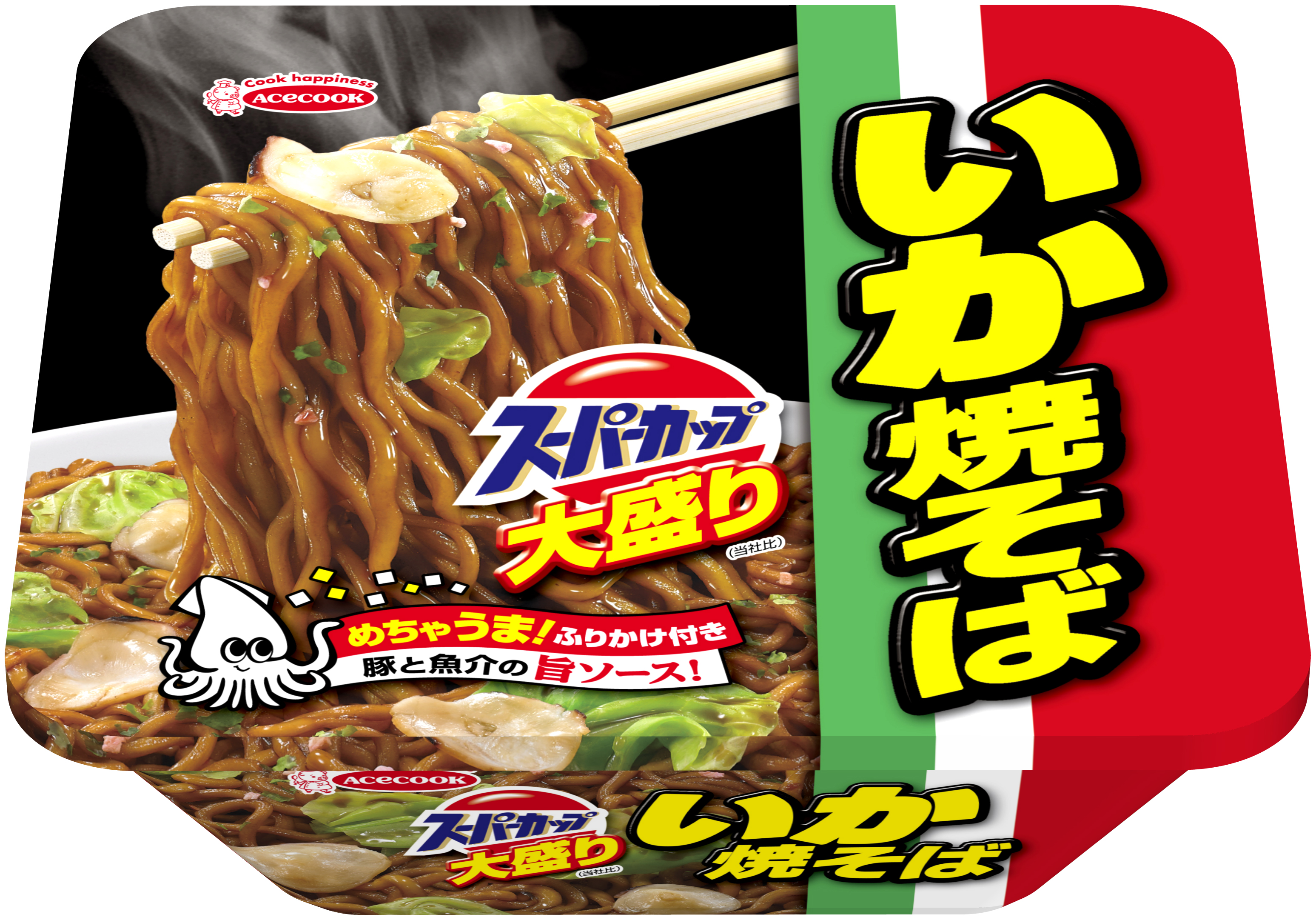 イカ 焼きそば 大盛り