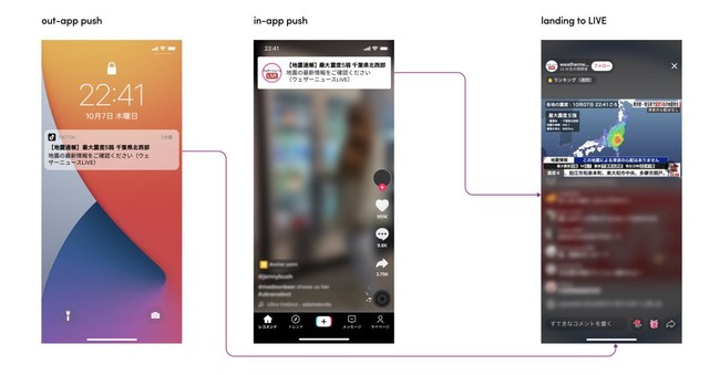 TikTok、ウェザーニュースと地震速報通知システムを運用開始。国内で