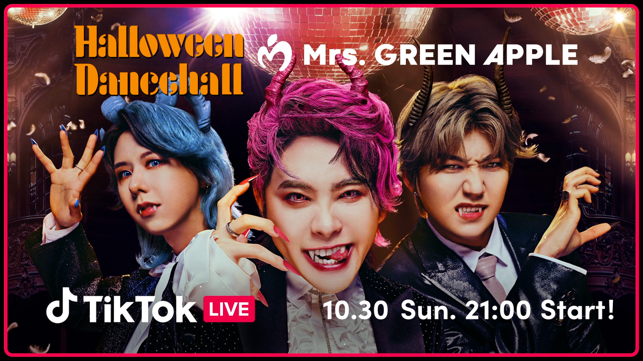 TikTok LIVEとMrs. GREEN APPLEのコラボグラフィックが期間限定で登場