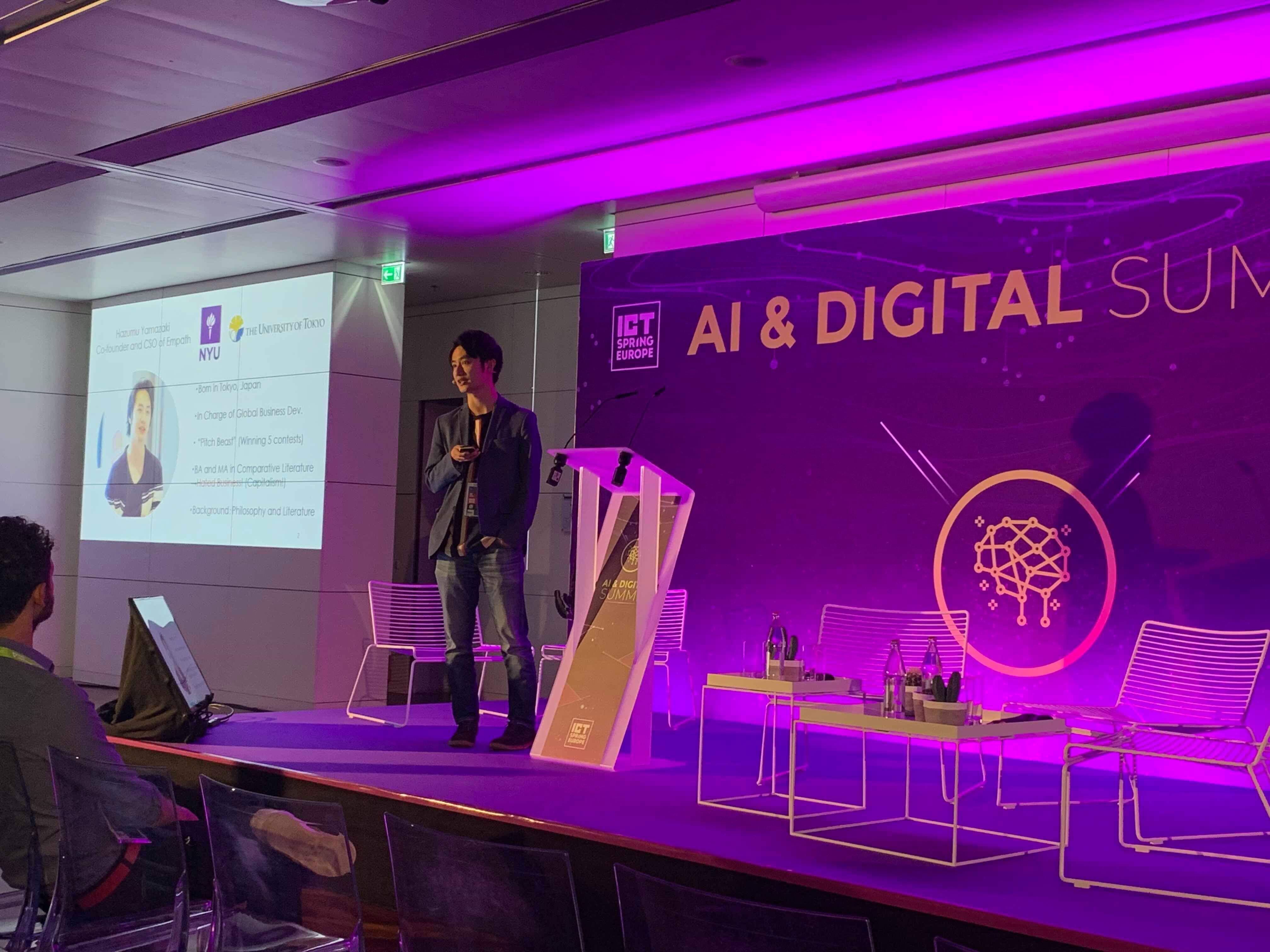 音声感情解析AIのEmpathがルクセンブルクで開催された「ICT SPRING EUROPE 2019」に登壇