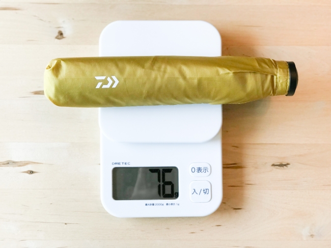 Daiwaのフィッシングロッドが傘に 76gの軽さと耐久性を両立した折り畳み傘の新色 新サイズを発売 グローブライド株式会社のプレスリリース