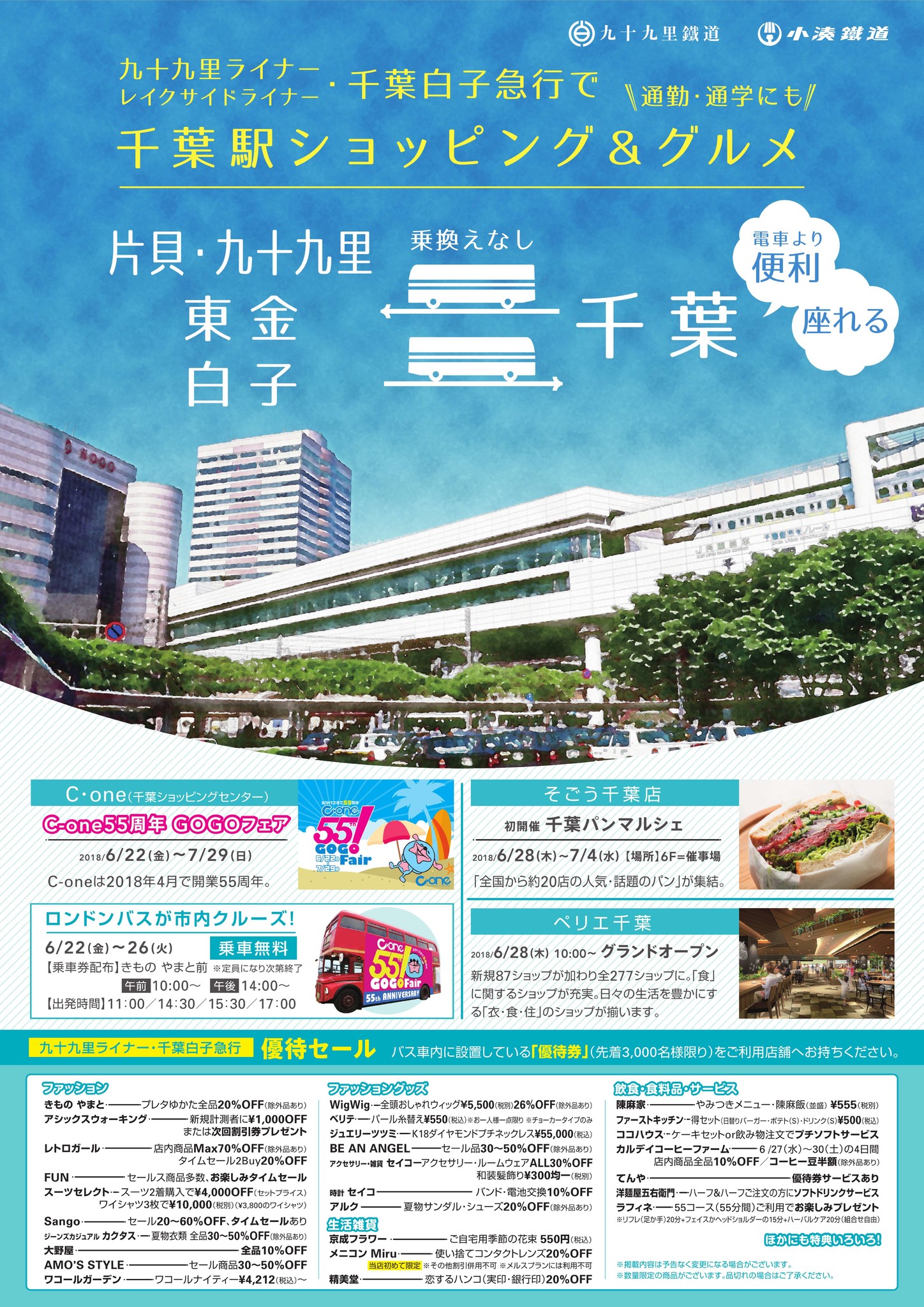 バスに乗ると福引券がもらえる 千葉白子急行 九十九里ライナーに乗って 千葉駅ショッピング グルメを楽しもう 小湊鐵道株式会社のプレスリリース