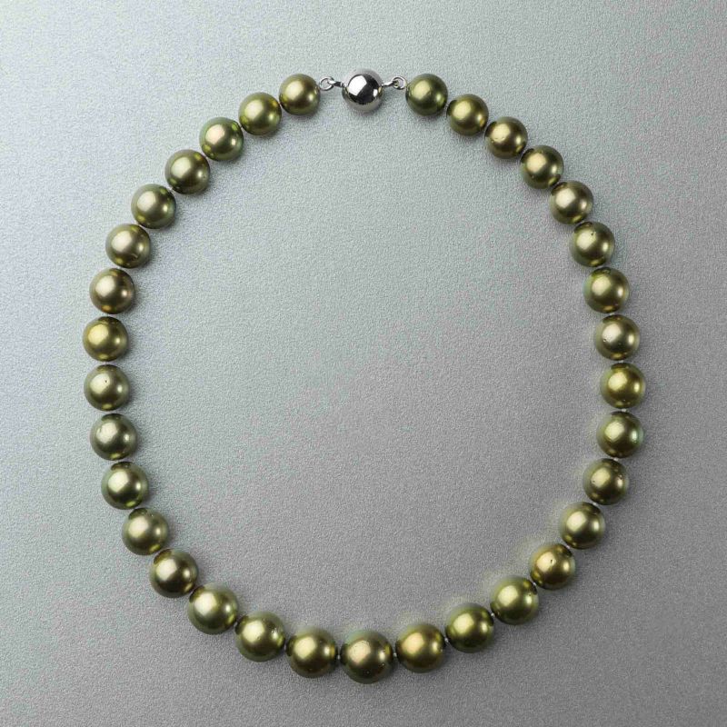 【Pearl for Life】稀少なピスタチオカラーのタヒチ黒蝶真珠を使用 