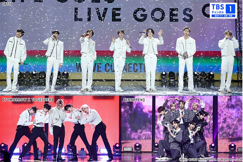 Hybe Labelsアーティストによる初オンライン年越し合同コンサート 21 New Year S Eve Live 全曲ノーカット版 6月27日 日 午後8時tbsチャンネル1でtv初独占放送 株式会社tbsテレビのプレスリリース