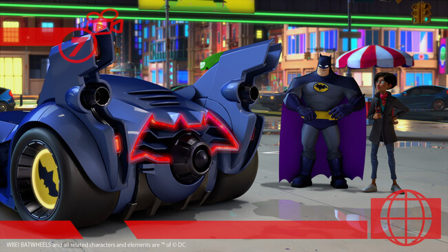 (c) Warner Bros. Entertainment Inc. BATWHEELS and all related characters and elements are TM of (c) DC