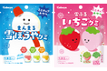 冬の風物詩ミニチュアおやつ『まんまる雪ぼうやグミ』『雪ふるいちごグミ』