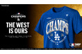 ドジャースのMLBナ・リーグ西地区優勝記念グッズが販売開始！