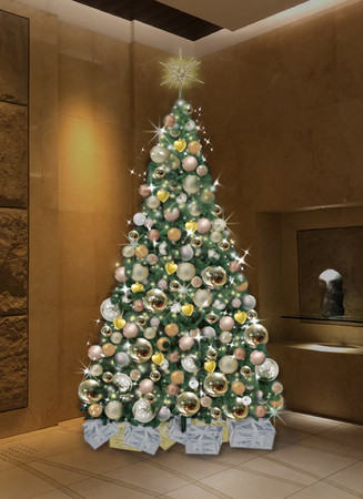 エレベーターホールクリスマスツリーイメージ