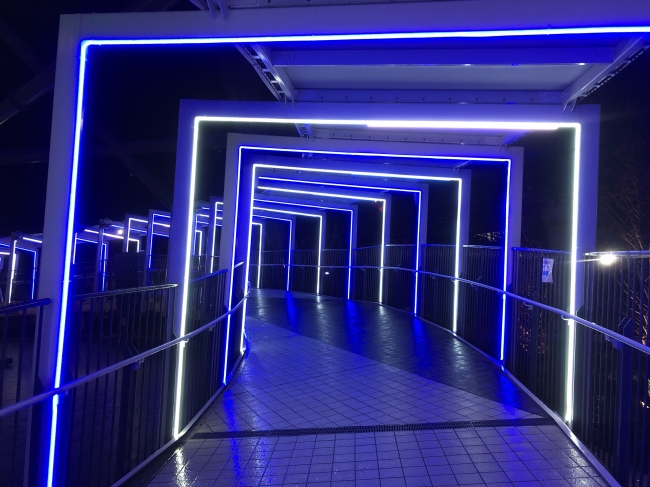 光の回廊3rdゾーンの幻想的な光のゲート